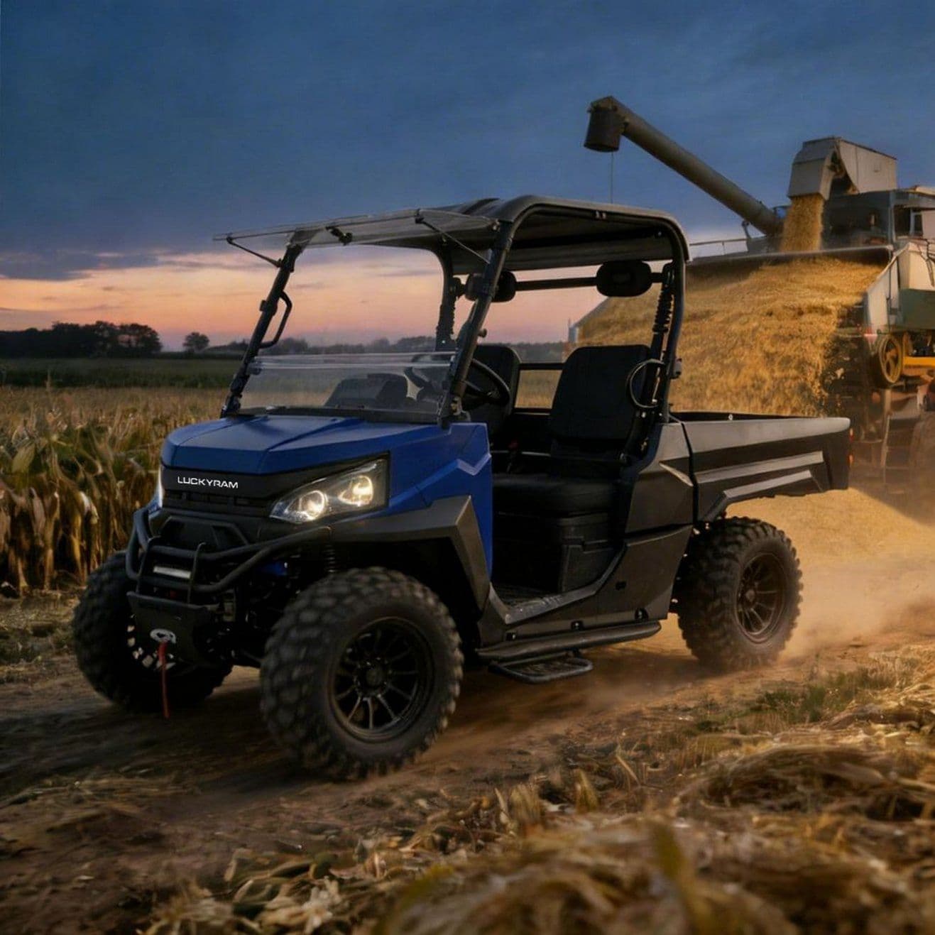 Pneumatici da 14 pollici UTV elettrici 4WD Traino da 1.000 kg per la manutenzione della proprietà
