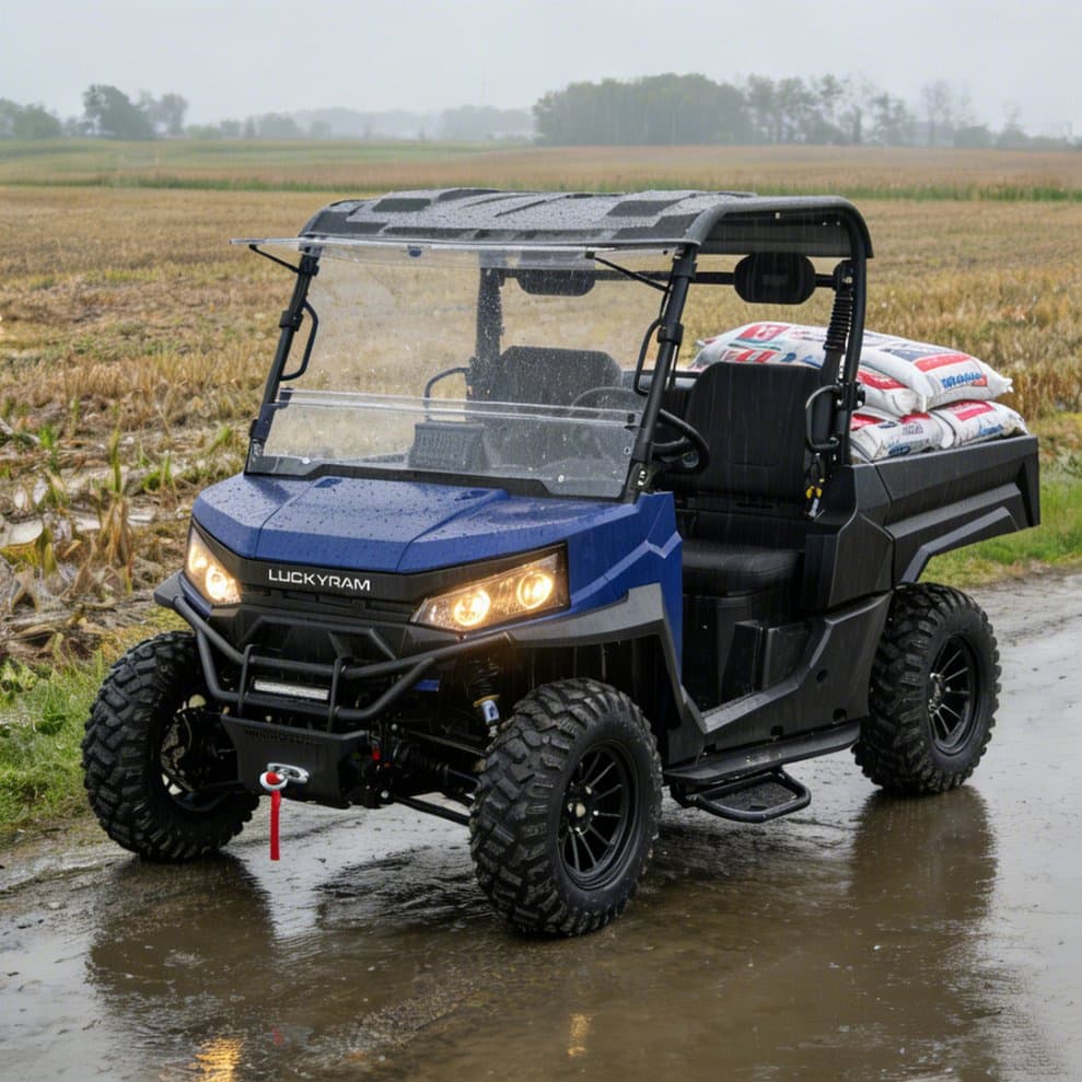 Pneumatici fuoristrada da 14 pollici con autonomia 80-100 km senza chiave Farm UTV PKE 4WD