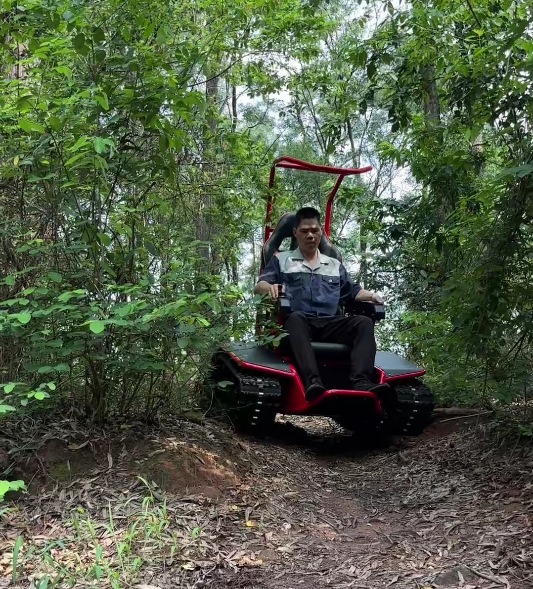 Sedia a rotelle a doppio binario con batteria al litio da 72 V, adatta a tutti gli attrezzi del terreno