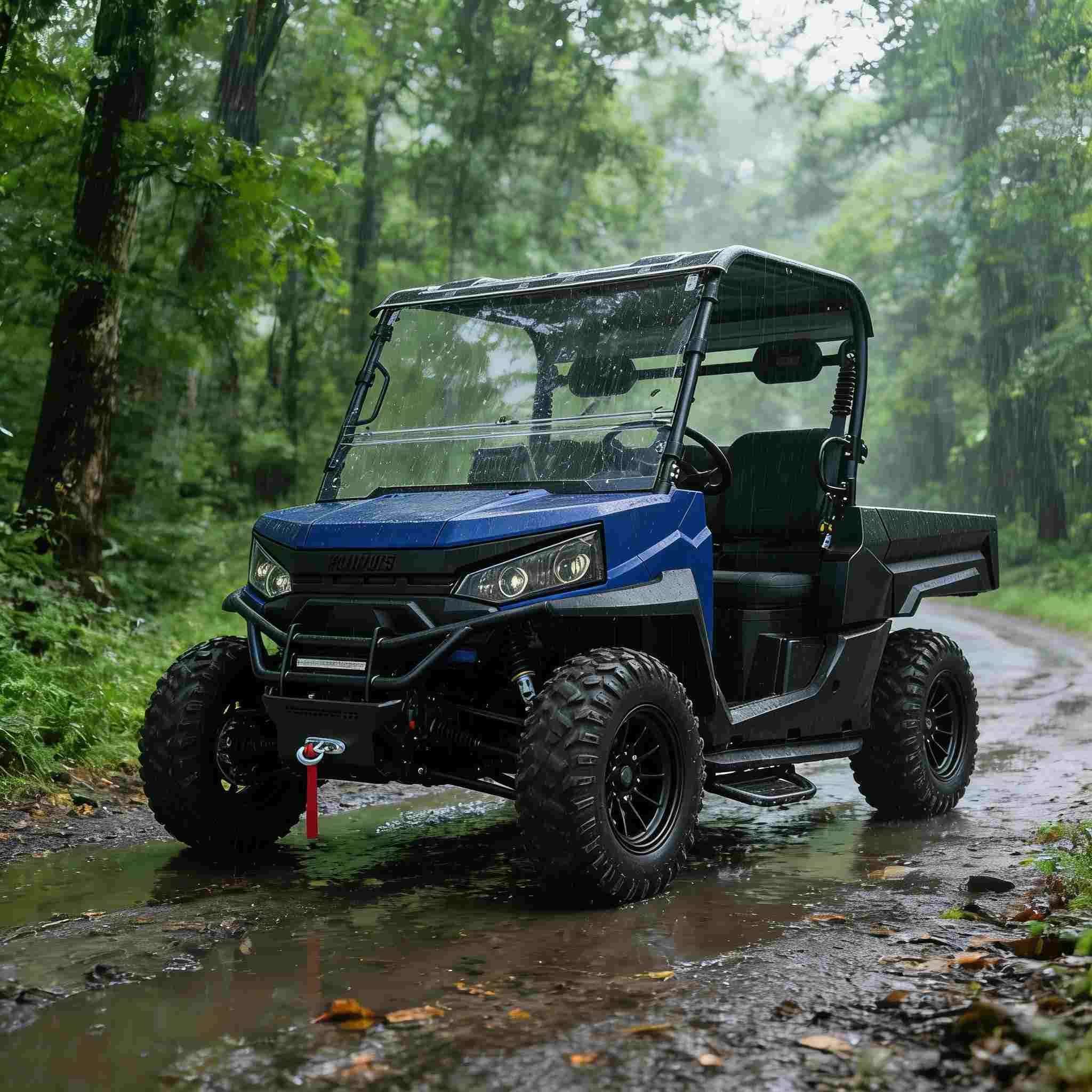 UTV elettrico 4WD per caccia Potenza di picco 20KW Traino 1000 kg