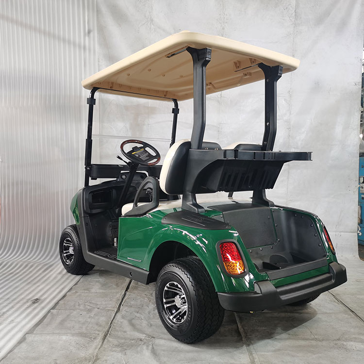 Carrello da golf elettrico biposto di alta gamma, dotato di batteria al litio