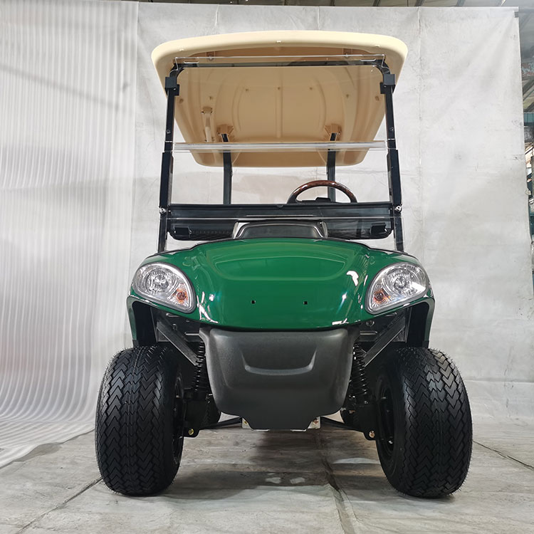 Potente carrello da golf elettrico a 2 posti, dotato di batteria al litio