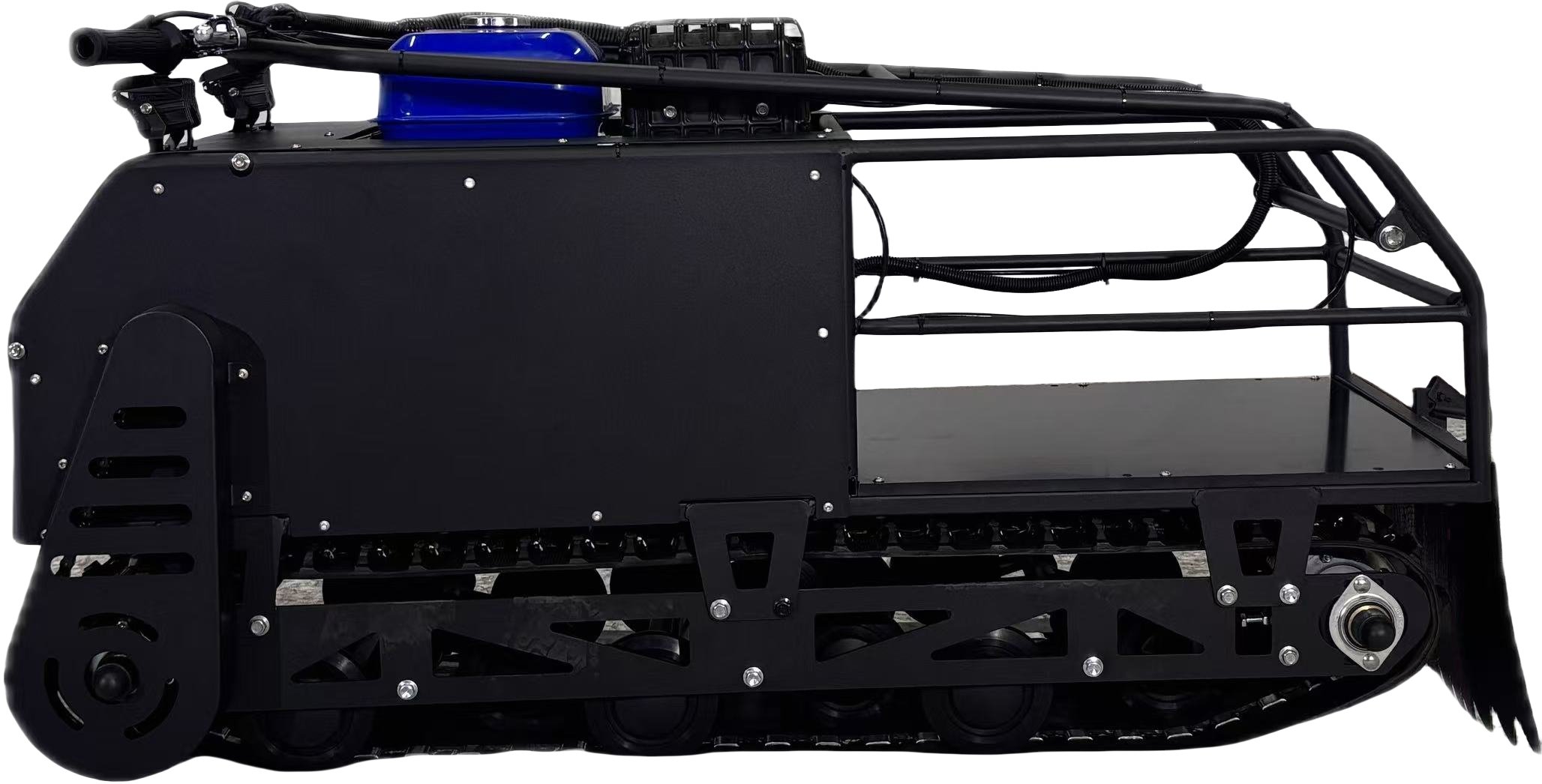 Potente motoslitta da trasporto con manubrio riscaldato per Snowwolf invernale